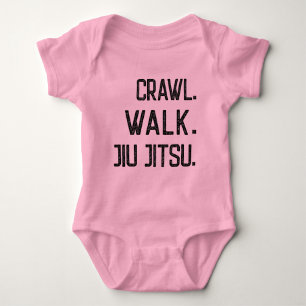 Kampfkunst - Crawl Walk Jiu jitsu - Karate Baby Baby Strampler