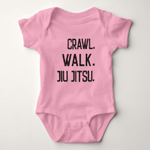 Kampfkunst - Crawl Walk Jiu jitsu - Karate Baby Strampler