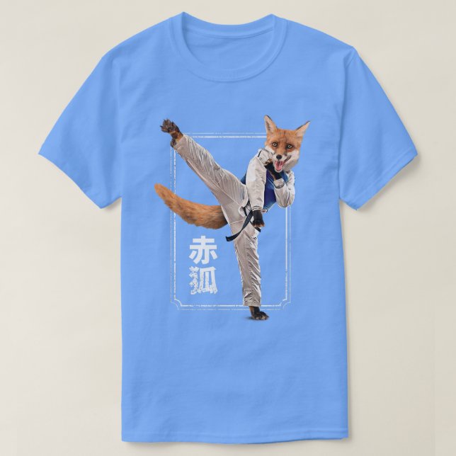 Kampfkunst für IllustrationKarate Kämpfer Schwarz  T-Shirt (Design vorne)