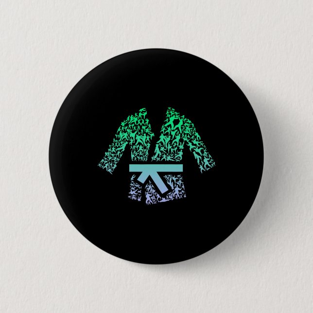 Kampfkunst für Karate Fighter Gi Karate Uniform Button (Vorderseite)