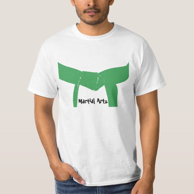 Kampfkunst-grüner Gürtel T-Shirt (Vorderseite)