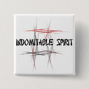 Kampfkunst-Indomitable Geist Button