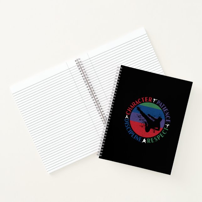 Kampfkunst - Karate-Grundwerte Notizbuch (Innenseite)