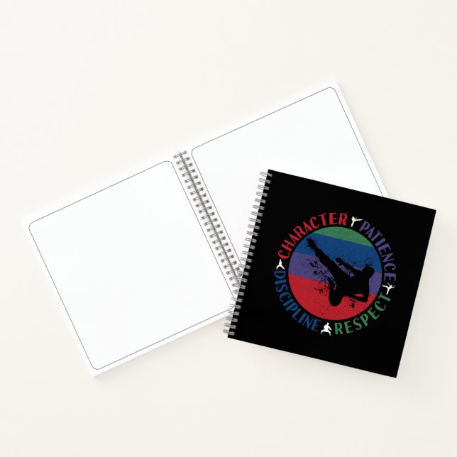 Kampfkunst - Karate-Grundwerte Notizbuch (Innenseite)