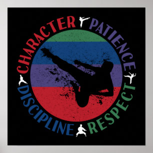 Kampfkunst - Karate-Grundwerte Poster