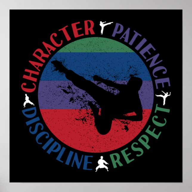 Kampfkunst - Karate-Grundwerte Poster (Vorne)