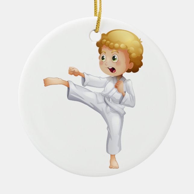 Kampfkunst / Karate-Ornament Keramikornament (Vorne)