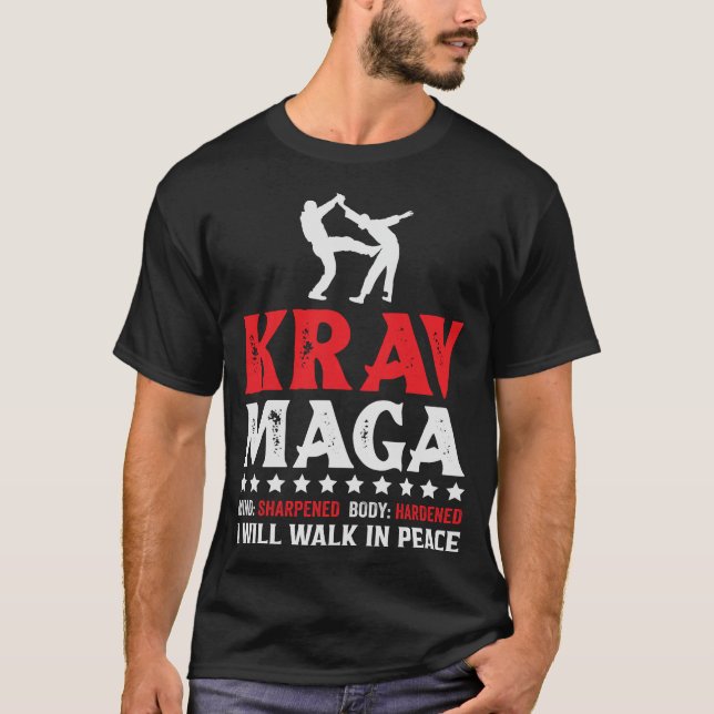 Kampfkunst Krav Maga Selbstverteidigung T-Shirt (Vorderseite)