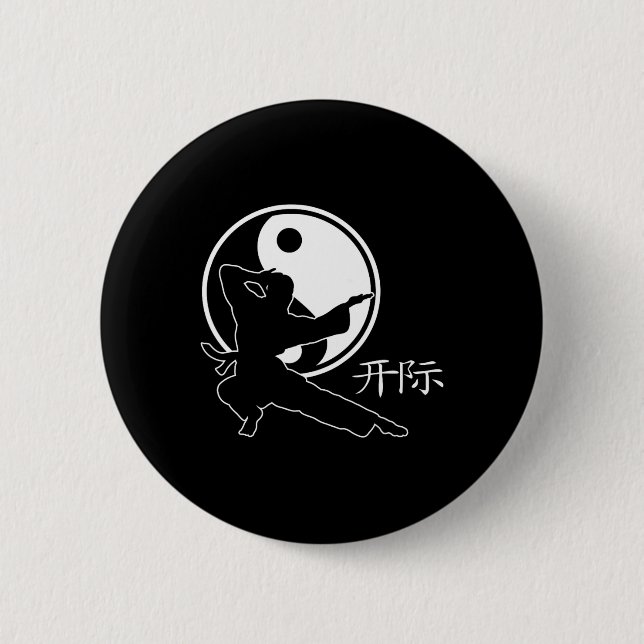 Kampfkunst Lance Symbol Karate Kick Fighter Aest Button (Vorderseite)