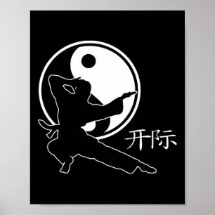 Kampfkunst Lance Symbol Karate Kick Fighter Aest Poster