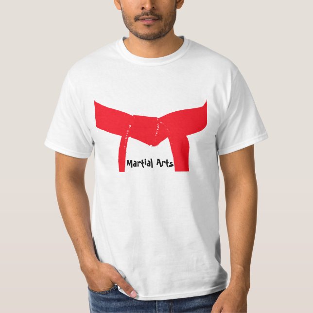 Kampfkunst-Rot-Gurt T-Shirt (Vorderseite)
