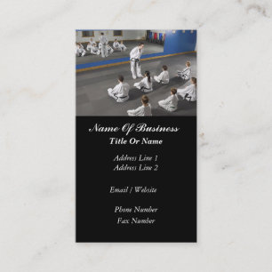 Kampfkunst-SchulVisitenkarte Visitenkarte