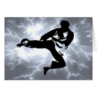 Kampfkunst-silberner Blitzmann