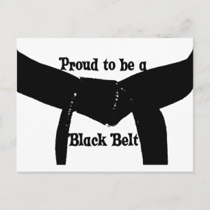Kampfkunst stolz auf die Postkarte des Schwarzen G