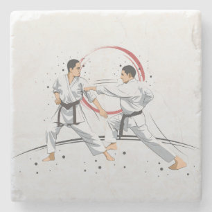 Kampfkunst und Kampfkunst Steinuntersetzer