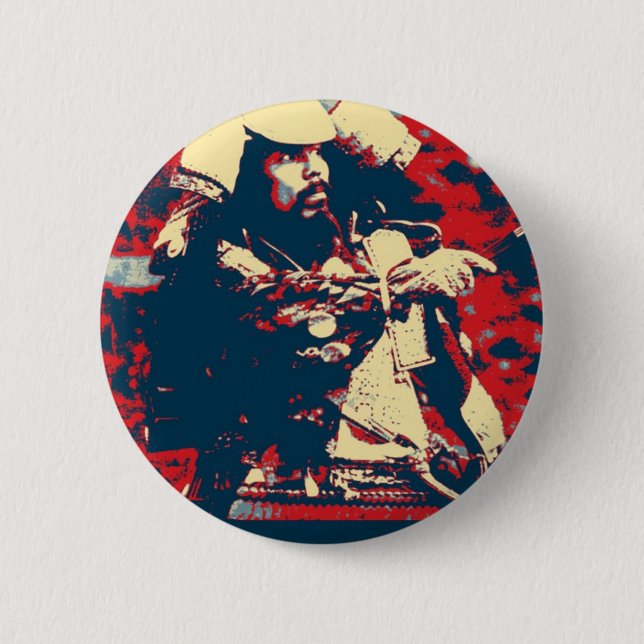 Kampfkünste bushido japanische Krieger Samurais Button (Vorderseite)