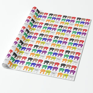 Kampfkünste ordnen Gurt-Packpapier Geschenkpapier