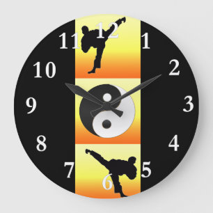 Kampfkünste Yin Yang Uhr