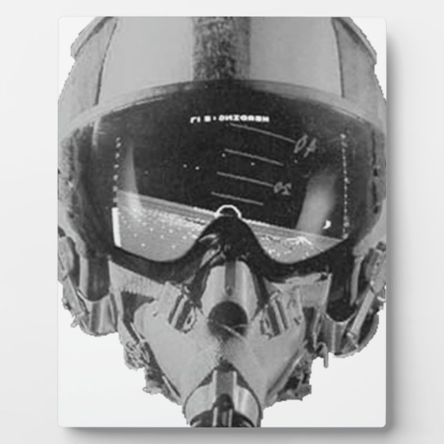 Kampfpilotenhelm und Höhenmesser Fotoplatte (Vorderseite)