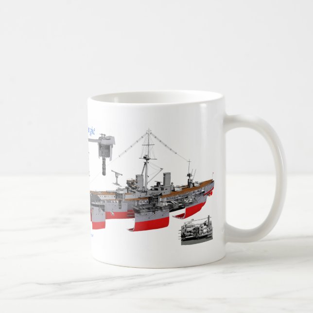 Kampfschiff Kaffeetasse (Rechts)