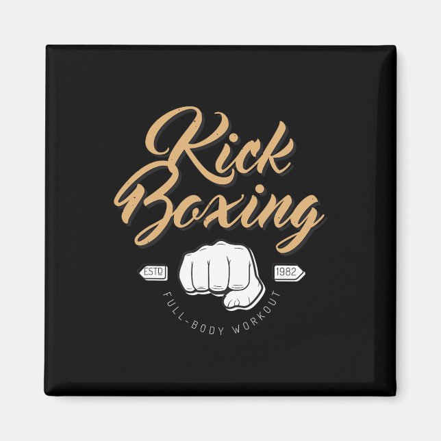 Kampfsport Boxen Kickboxen  Magnet (Vorne)