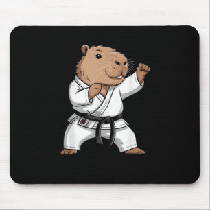 Kampfsport Capybara Lustig Karate Taekwondo Jiu J Mousepad