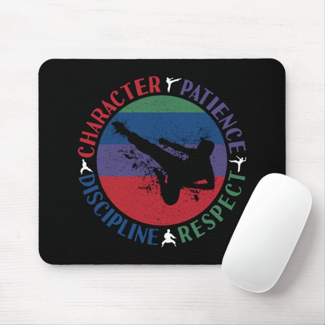 Kampfsport - Karate Kernwerte Mousepad (Mit Mouse)