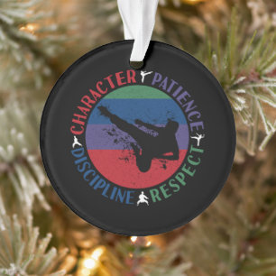 Kampfsport - Karate-Kernwerte Ornament
