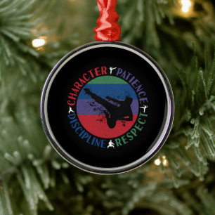 Kampfsport - Karate-Kernwerte Ornament Aus Metall