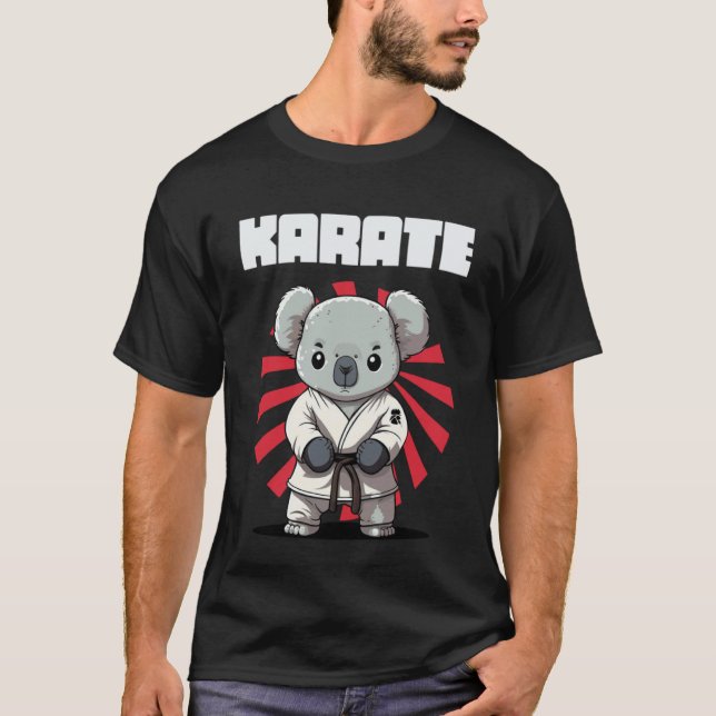 Kampfsport Karate Koala T-Shirt (Vorderseite)