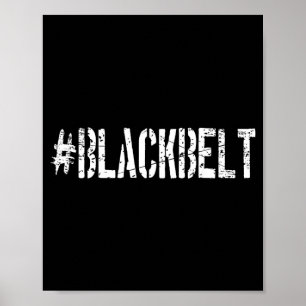 Kampfsport Karate Schwarzgurt Poster