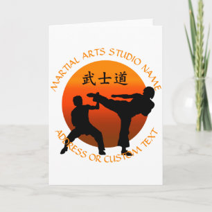 Kampfsport Karate Taekwondo Kung Fu Studiobesitzer Karte
