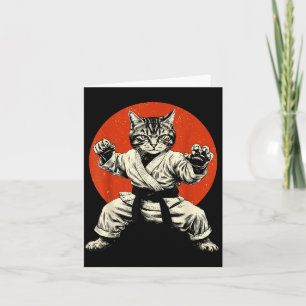 Kampfsport Katze Karate Judo Japanische Flagge Lus Karte