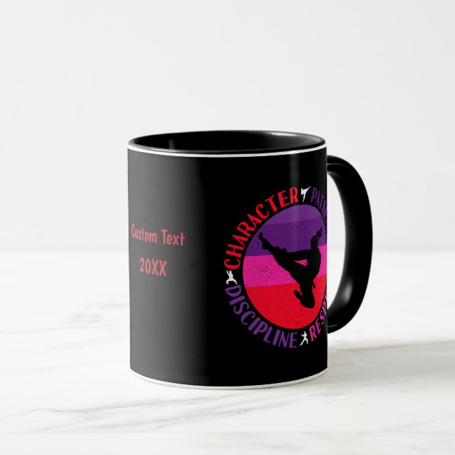 Kampfsport Kernwerte - Karate Tasse (VorderseiteRechts)