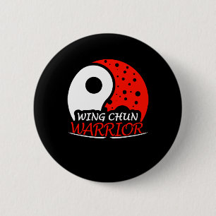 Kampfsporttrainer des Kriegers Wing Chun Button