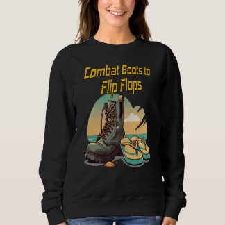 Kampfstiefel zum Spiegeln von Flops Sweatshirt