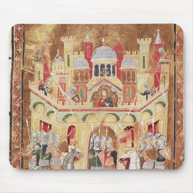 Kampfszene an den Wänden von Jerusalem Mousepad (Vorne)