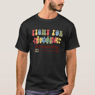 Kämpft für Autismus-Bewusstsein Retro-Puzzleteil f T-Shirt