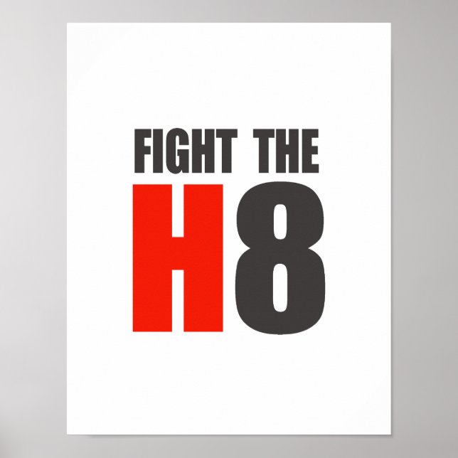 KÄMPFT GEGEN H8 POSTER (Vorne)