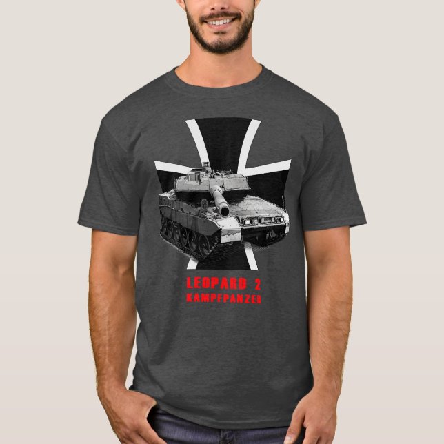 Kampftank Leopard 2 Bundeswehr Kampfpanzer T-Shirt (Vorderseite)