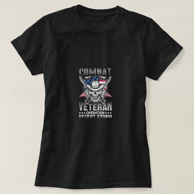 Kampfveteran Wüstensturm T-Shirt (Design vorne)