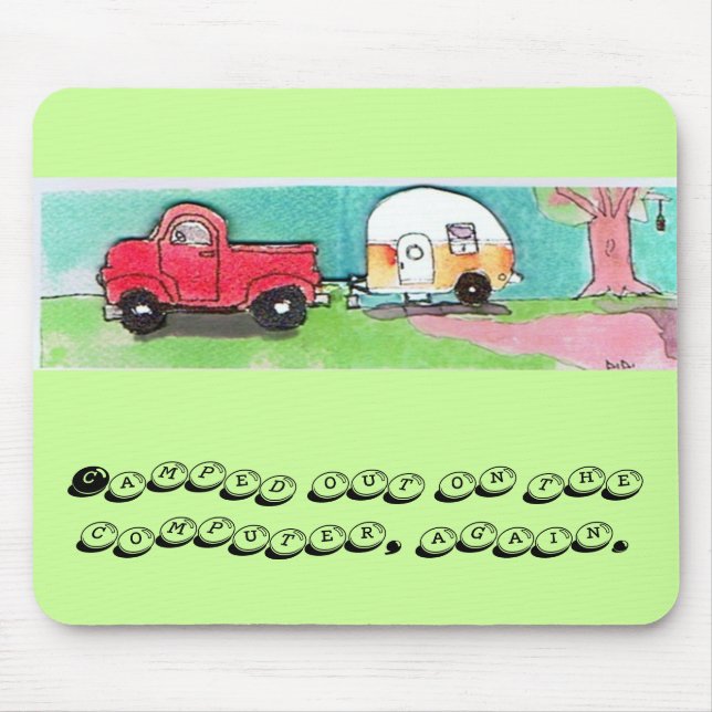 Kampierte heraus Mausunterlage Mousepad (Vorne)