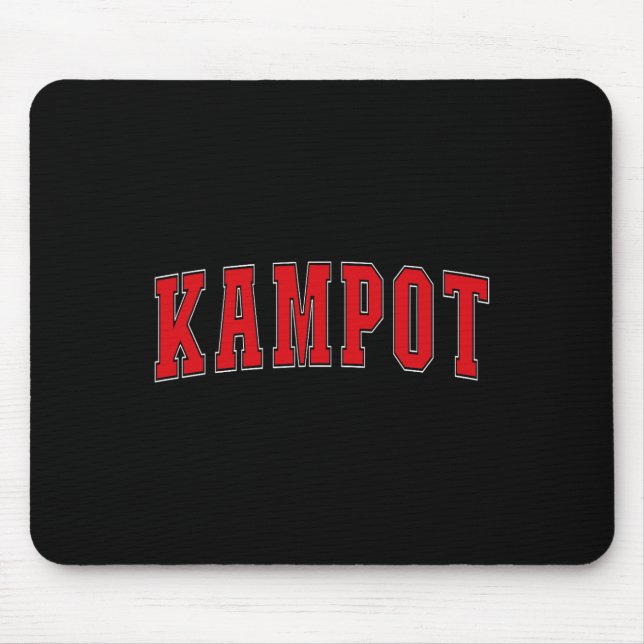 Kampot Cambodia Cambodian Vacation Souvenirs Kampo Mousepad (Vorne)