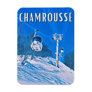 Kamrousse Skistation Magnet