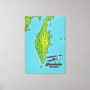 Kamtschatka Halbinsel Russland Reiseplan. Leinwanddruck