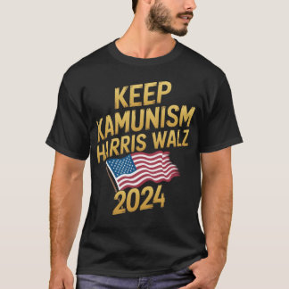 Kamunismus behalten Walz 2024 Zeige deinen Stolz J T-Shirt