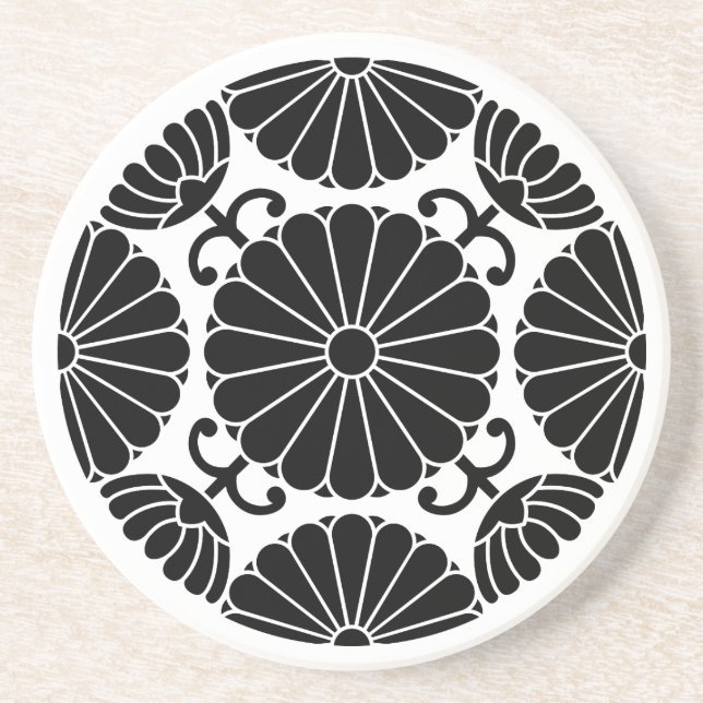 Kan-in chrysanthemum getränkeuntersetzer (Vorne)