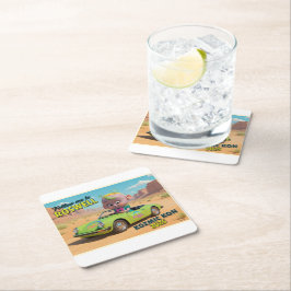 Kan Kooler Rechteckiger Pappuntersetzer