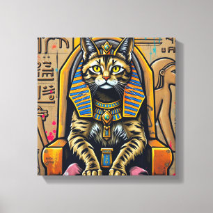 KANAANI CAT-PHARAOH 3 LEINWANDDRUCK