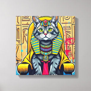 KANAANI CAT-PHARAOH 4 LEINWANDDRUCK